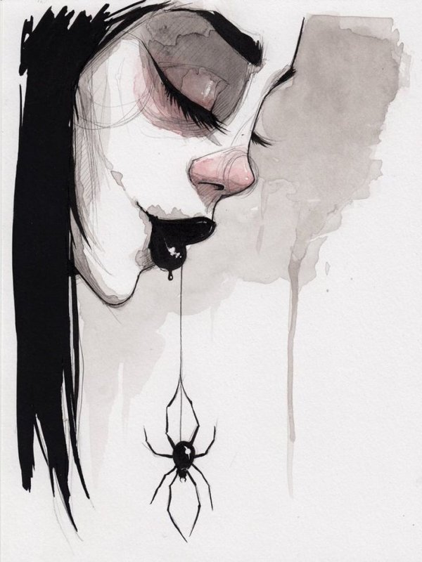 Страшные рисунки для срисовки