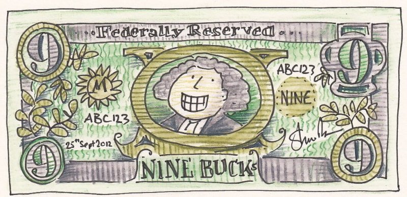 Доллар рисунок