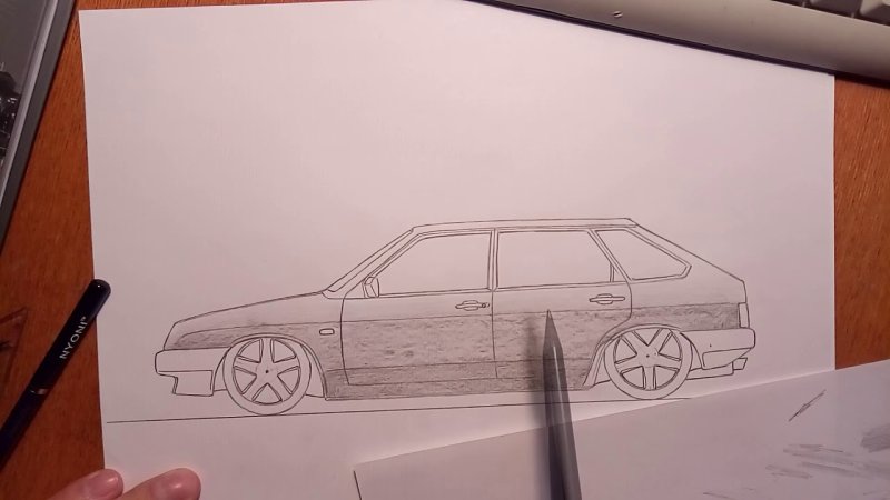 ВАЗ 2109 рисунок