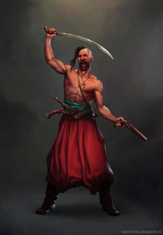 Славянский воин казак характерник