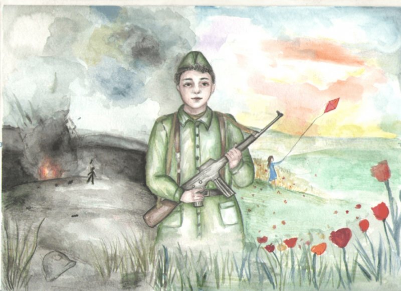Рисунок на тему война