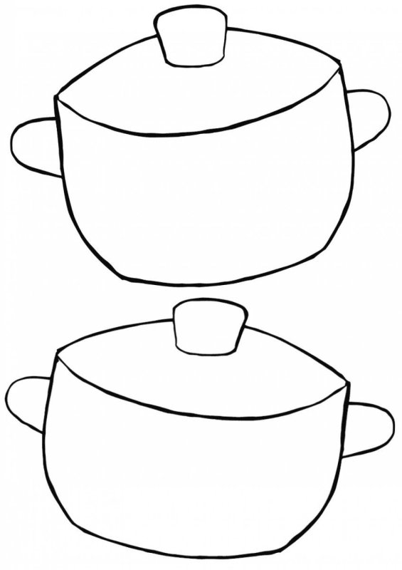 Рисование кастрюля