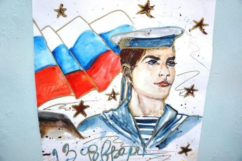 рисунки ко дню отечества