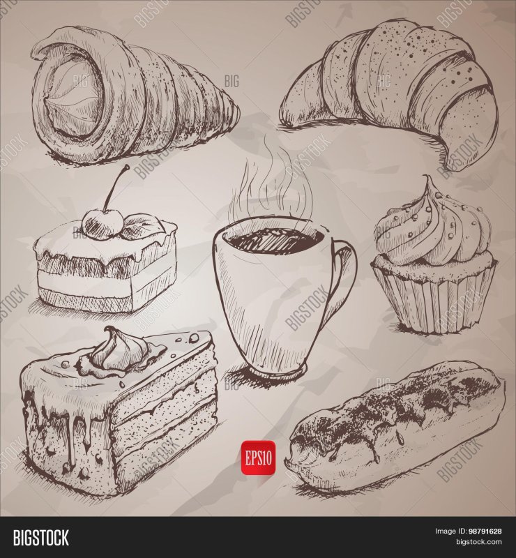 Рисунок кондитерской