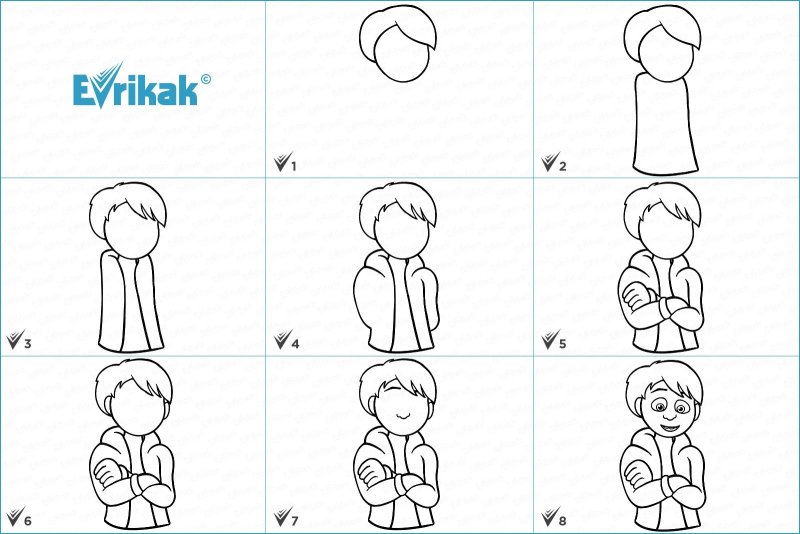 Мальчика легкий поэтапно