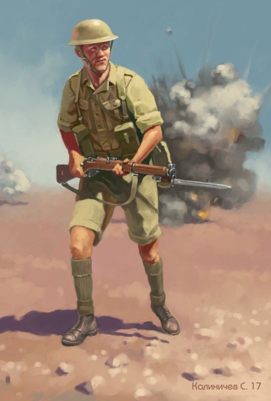 Британский солдат ww2 арт