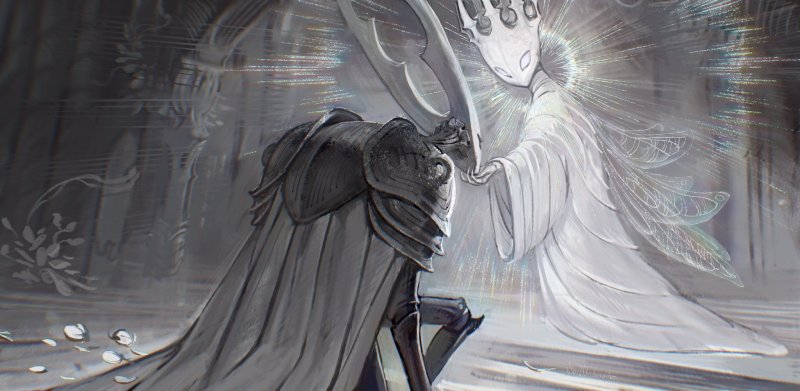 Бледный Король Hollow Knight арт