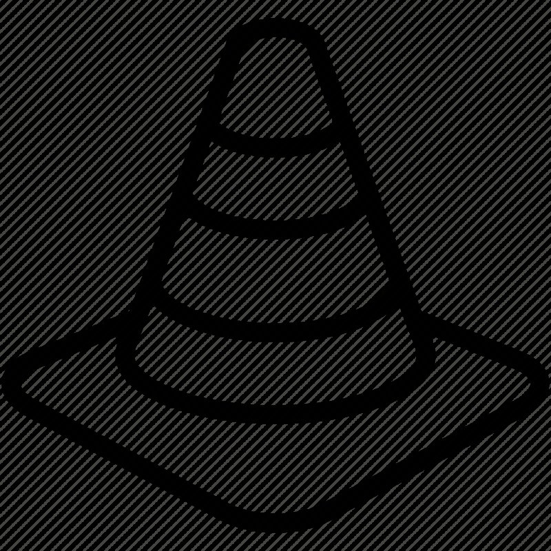 Дорожный знак конус
