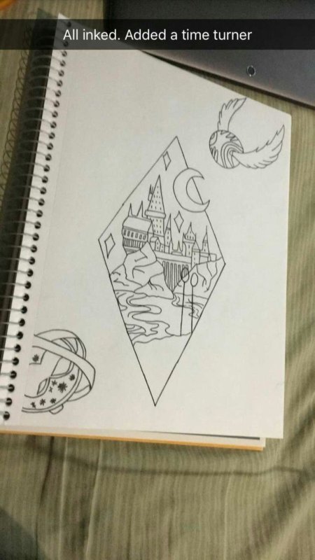 Скетчбук по Гарри Поттеру