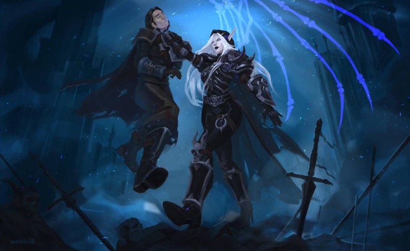 Blood Elf Death Knight Art