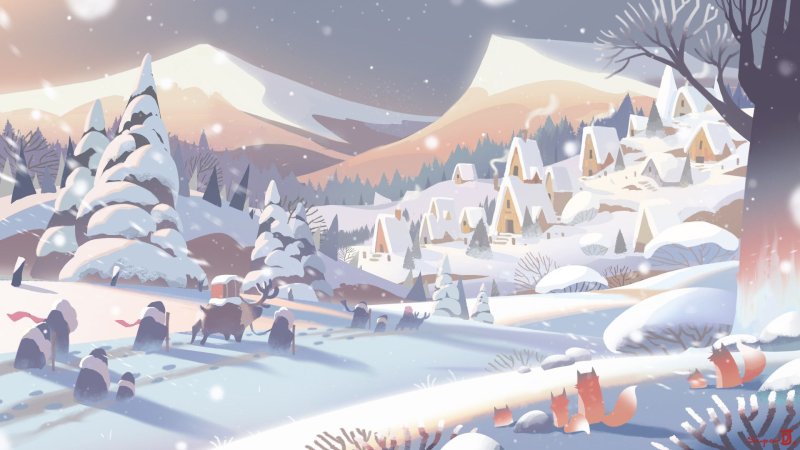 Зимние рисунки