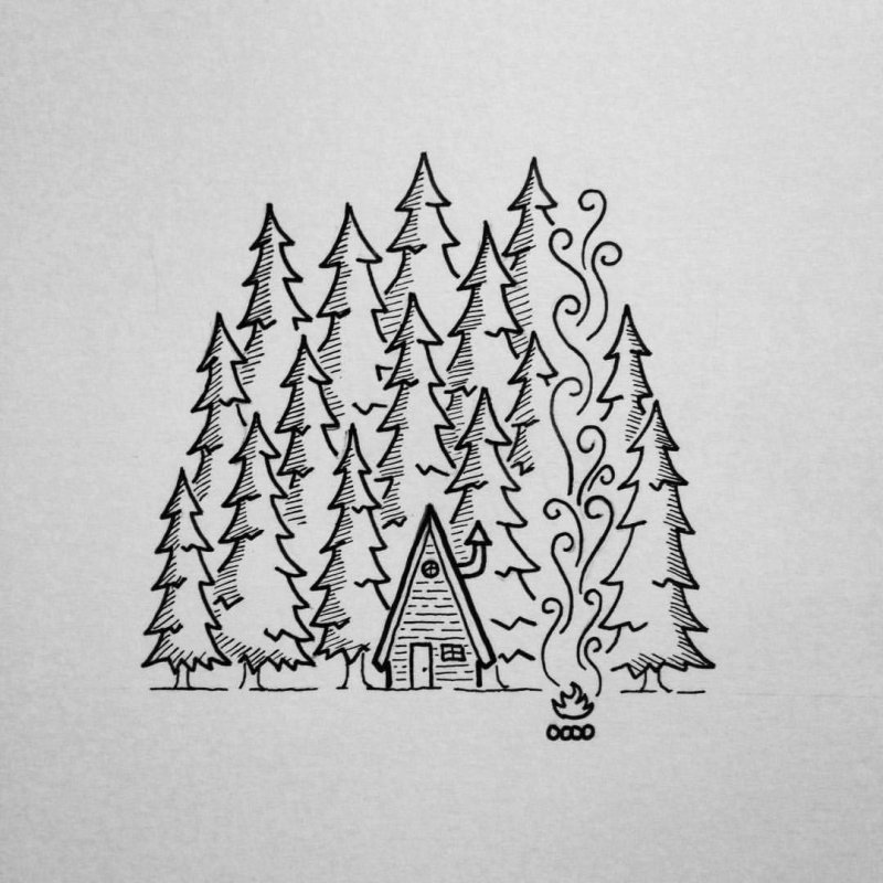 Рисунки для скетчбука лёгкие