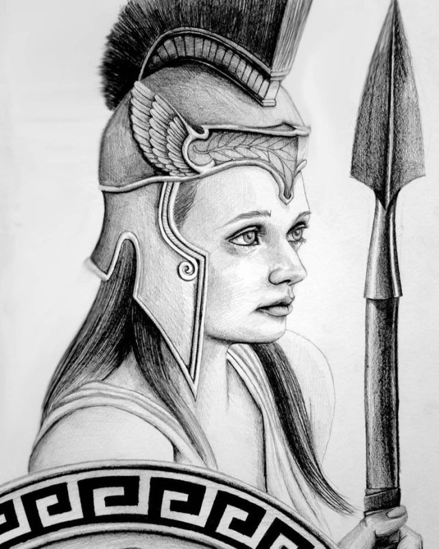 Рисунок Богини Афины