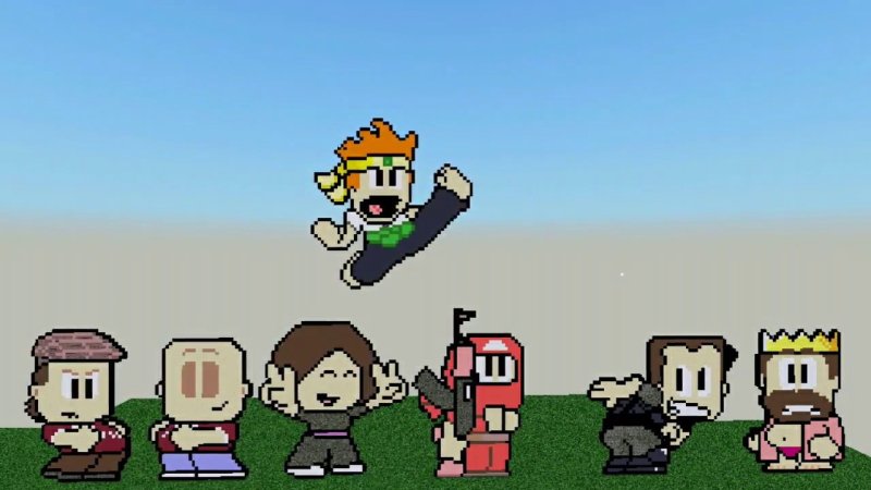 "Josie" из игры "dan the man"
