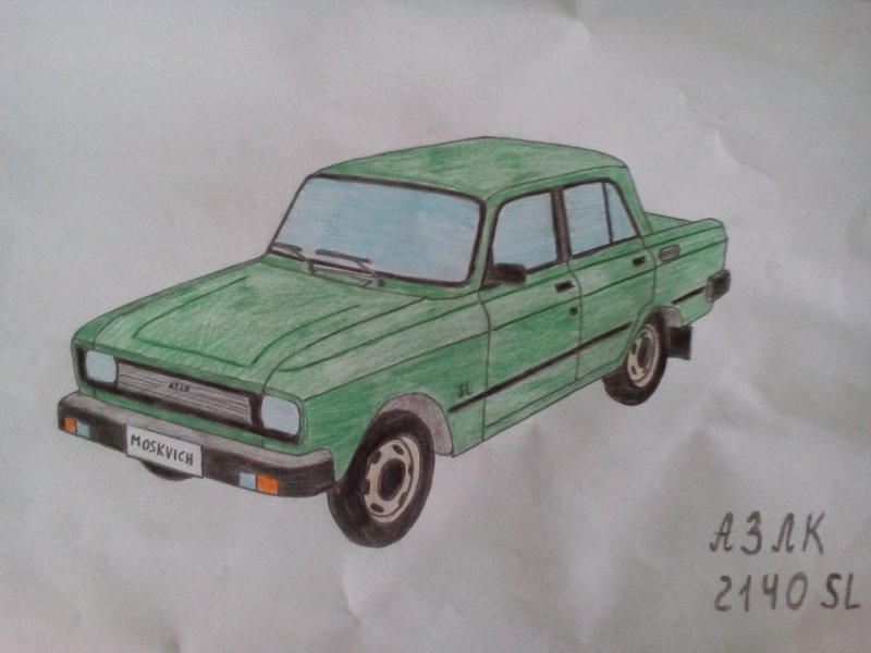 Москвич 2140 мультяшный