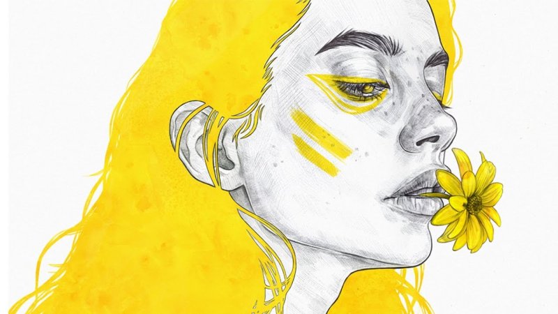 Рисунки жёлтого цвета