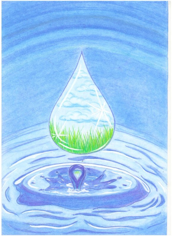 Вода нарисованная