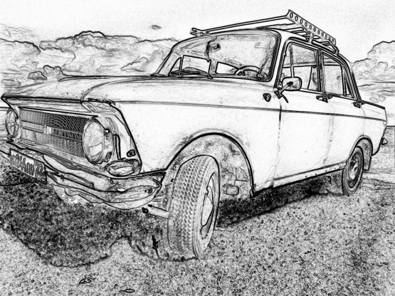 москвич 412 рисунок
