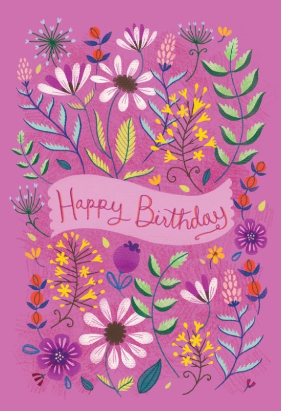Happy Birthday Spring Flowers