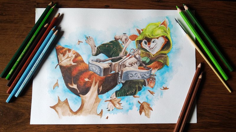 Худвинг Dota 2 арт