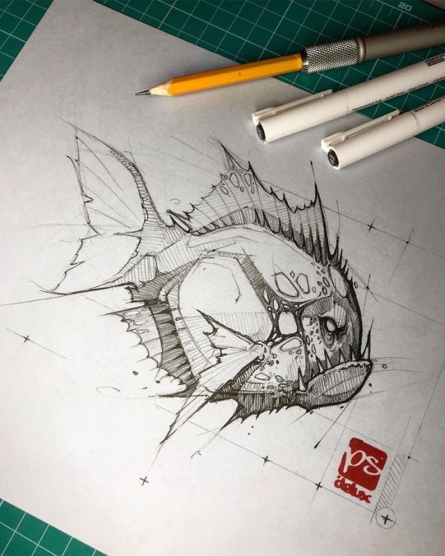 Наброски рисунков