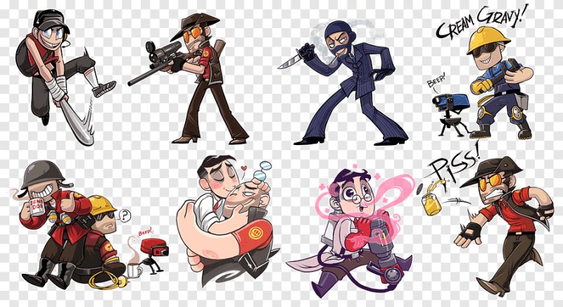 Team Fortress 2 снайпер рисунок