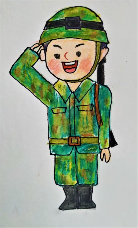 Рисунок солдату