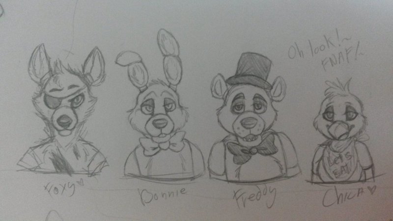 ФНАФ рисунки для срисовки карандашом