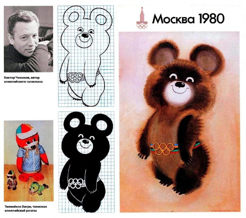 Символ олимпиады 80 Олимпийский мишка