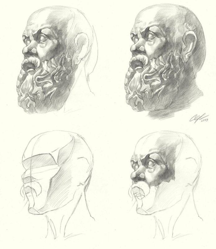 Сократ Академ рисунок