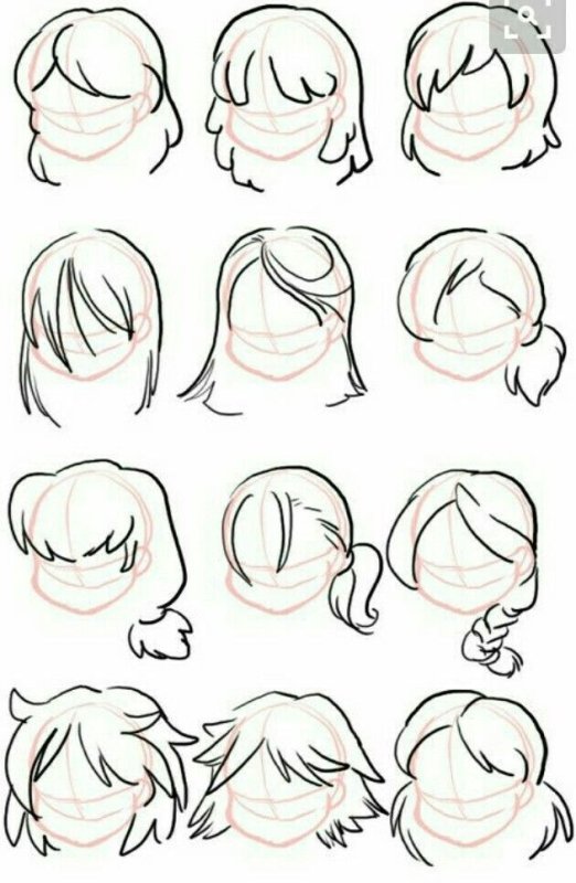 Причёски для рисования