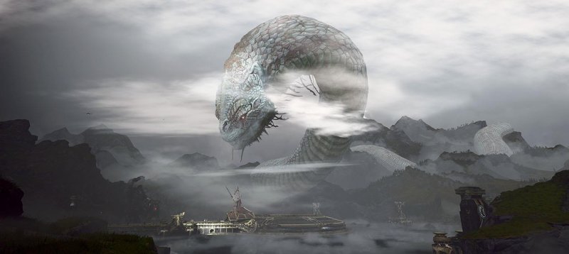 Мировой змей Йормунганд God of War