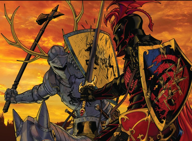 Роберт Баратеон против Рейегара Таргариена арт