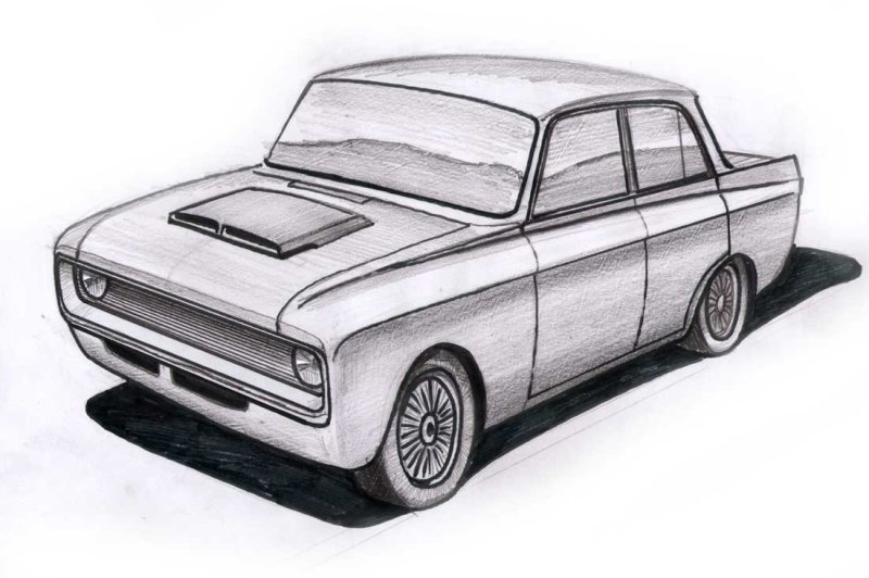 Москвич 412 ИЖ эскиз