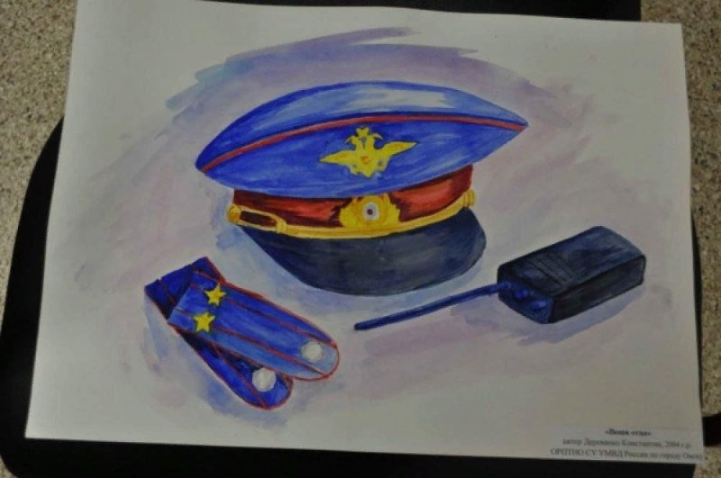 Рисунок на тему полиция