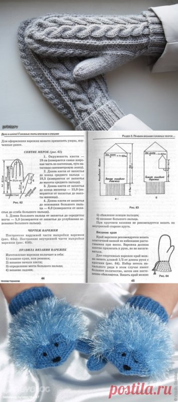 Узор коса для варежек