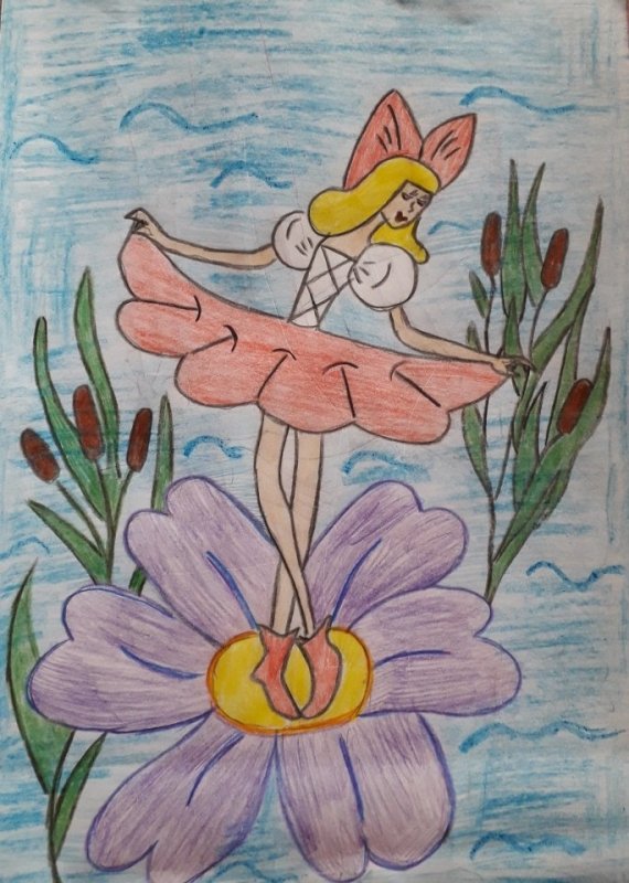 дюймовочка рисунки