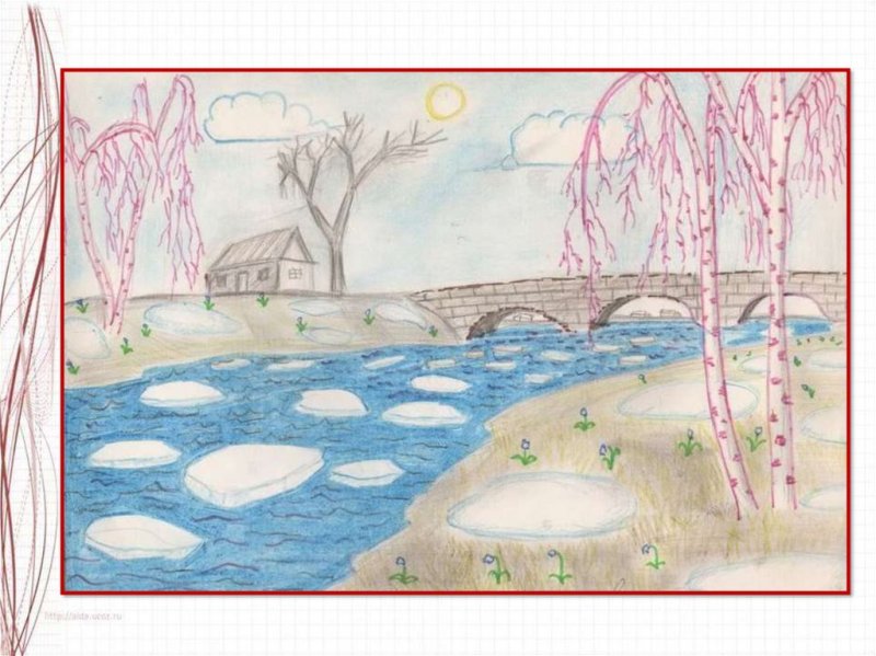 Рисунок на весеннюю тему