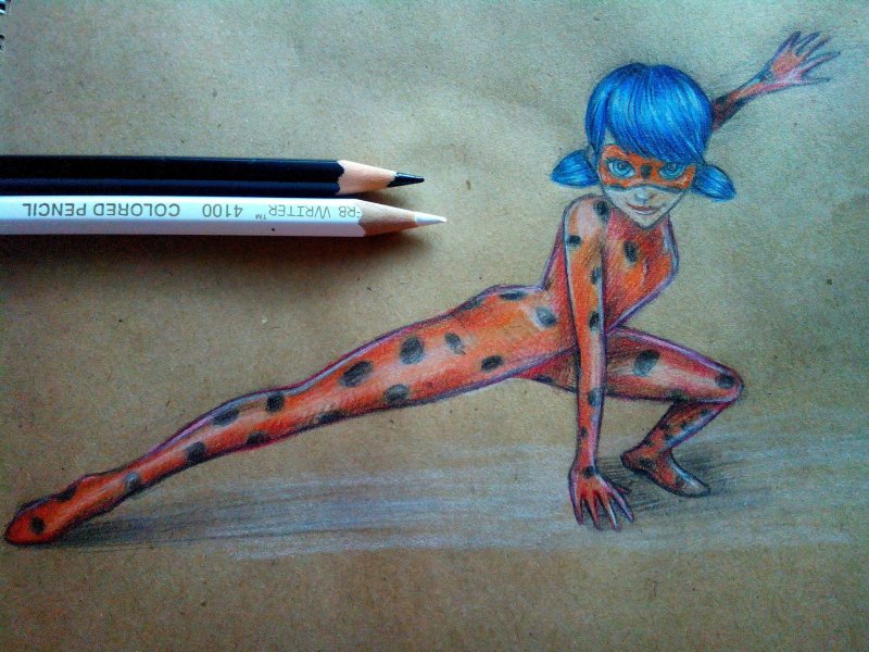 Леди баг рисунок для срисовки