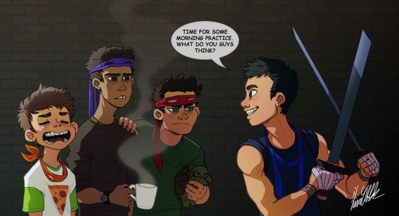 Леонардо TMNT Human