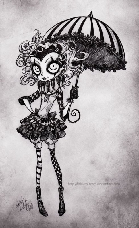 готические рисунки