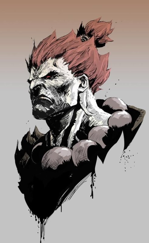 Akuma Street Fighter Art
