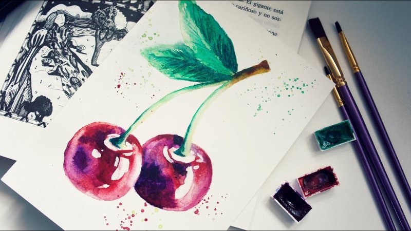 Рисунки акварелью