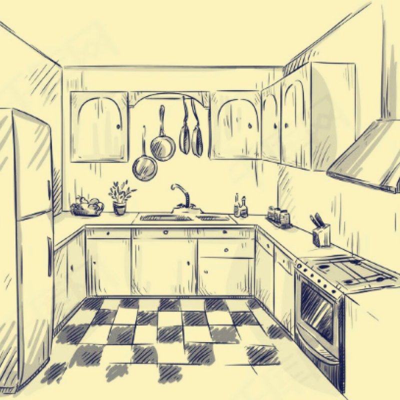 Кухня рисунок