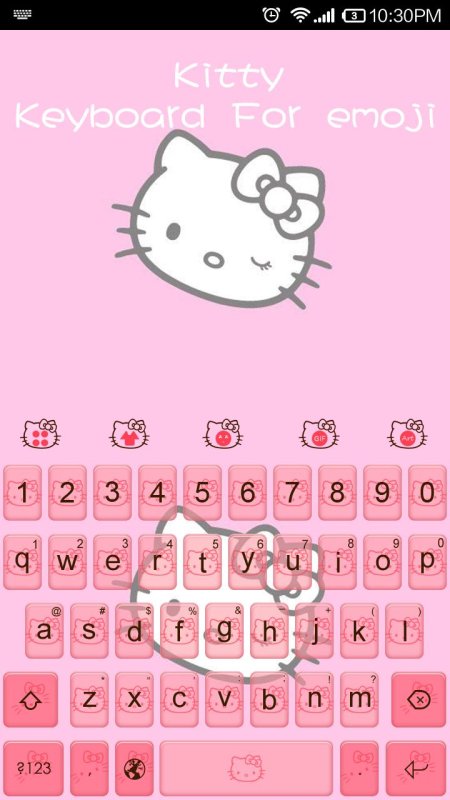 Клавиатура hello Kitty на телефон