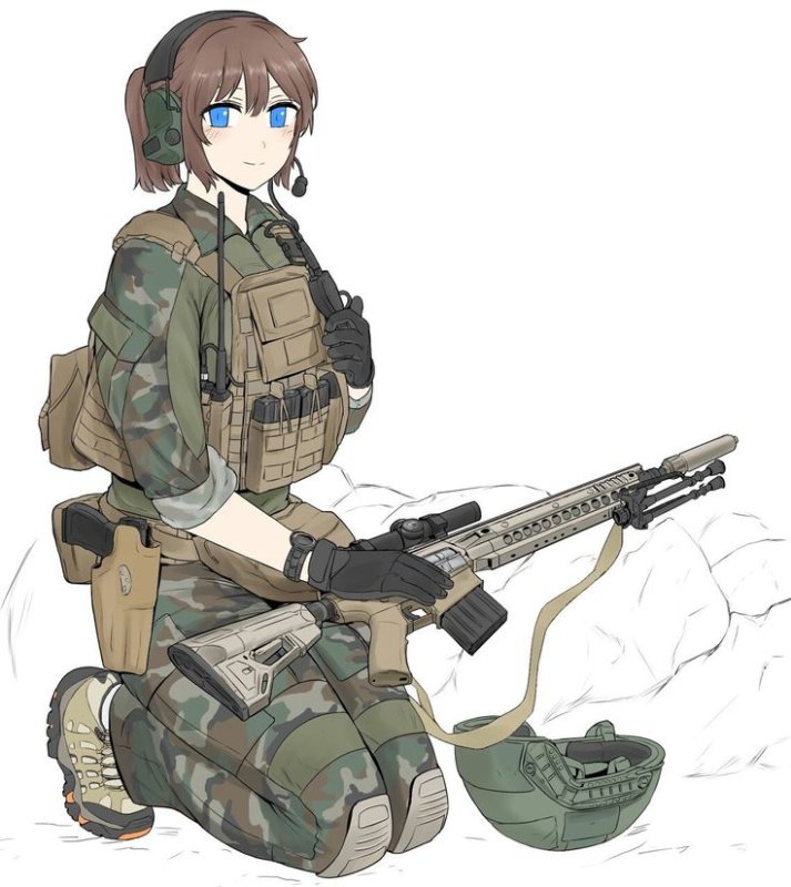 Американский солдат аниме