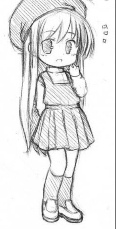 Рисунки девочек для срисовки