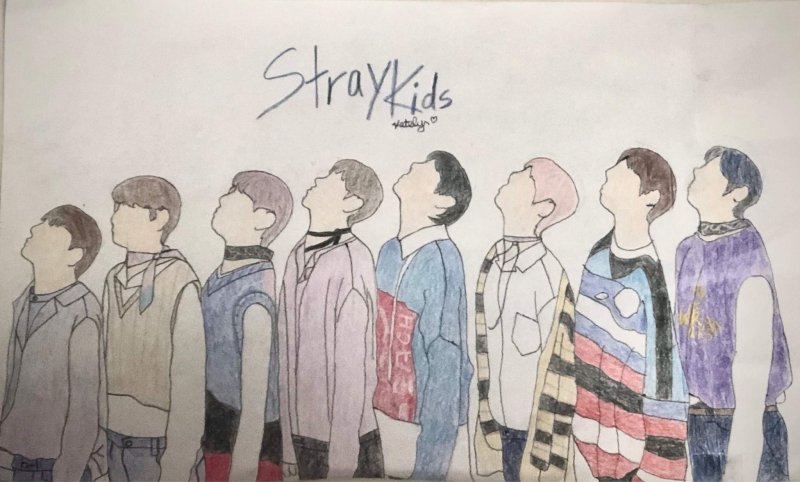 Скетчи Stray Kids Феликс