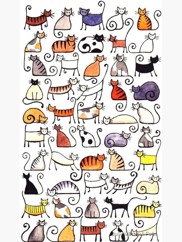 Стилизованные коты