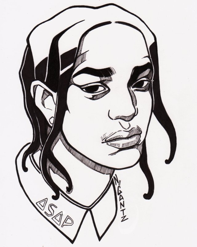 Портрет ASAP Rocky